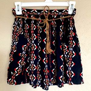 Forever 21 Tribal Print Mini Skirt